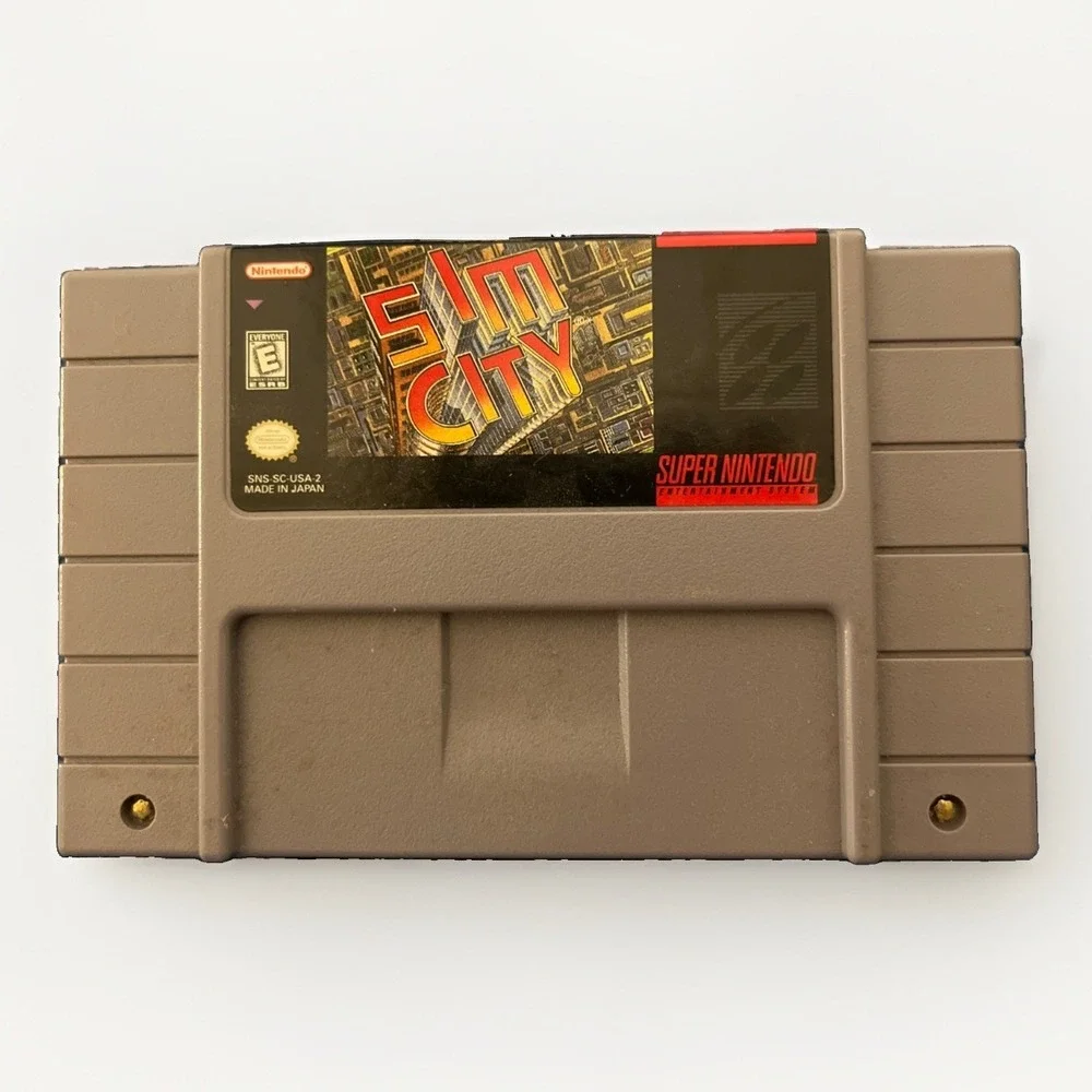 1991 SimCity Sim City (Super Nintendo SNES) Complete in Box CIB